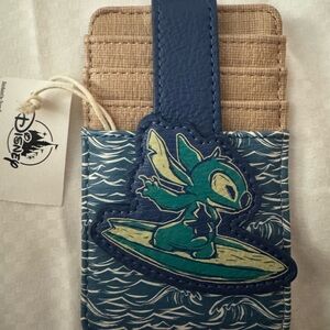 Disney Tan and Blue stitch Card Holder